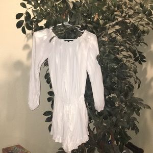 Brandy Melville off the shoulder white romper